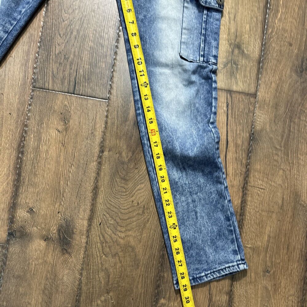 Vtg Y2K Rocawear Stretch Skinny Fit Hip Hop Streetwear Denim Jeans Mens Sz 32X29 - Picture 6 of 8